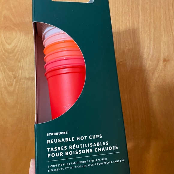 Starbucks (6) Reusable Hot Cups - Picture 2 of 3